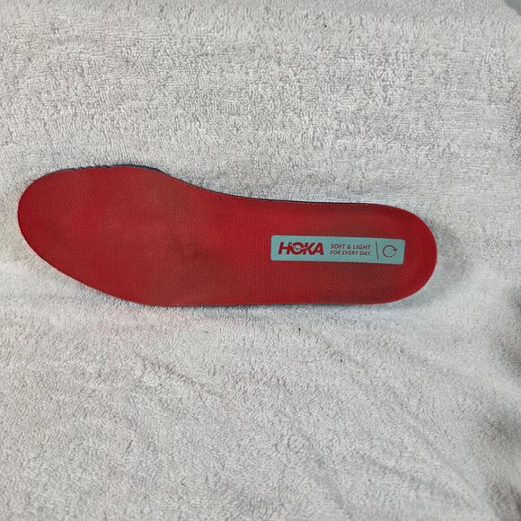 Hoka One One Clifton 8 Orange & Cream Lace-up Women's Running Shoes Size 10B - Picture 9 of 15